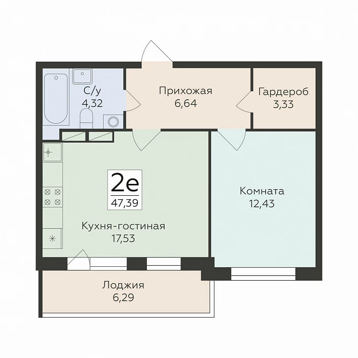 Помещение 0000042327 (Романовский; г. Воронеж, ул. Чапаева, 68а) планировка