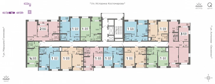 Помещение 0000018118 (Галактика 2|3; г. Воронеж, ул. Независимости, 78, 78б) план этажа