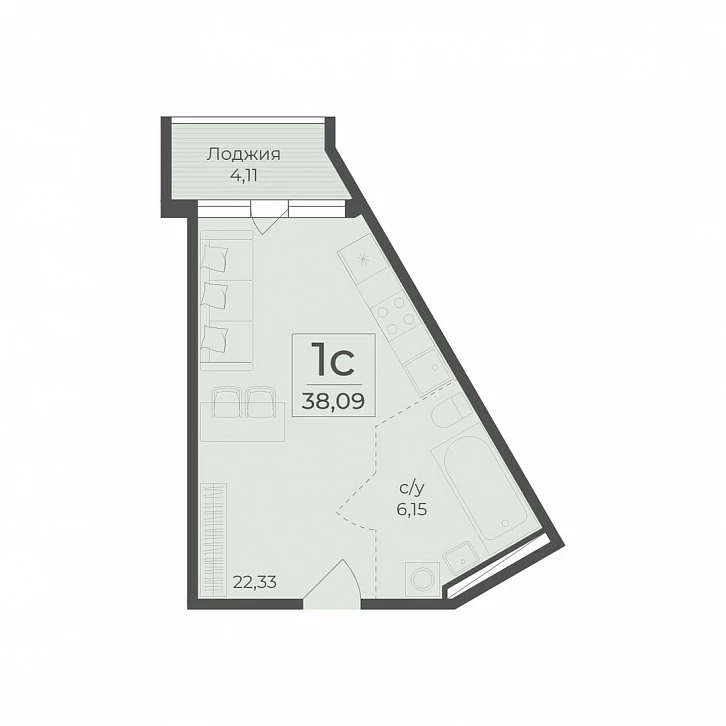Помещение 0000036734 (Botanica; г. Ялта, в районе шоссе Южнобережное) планировка