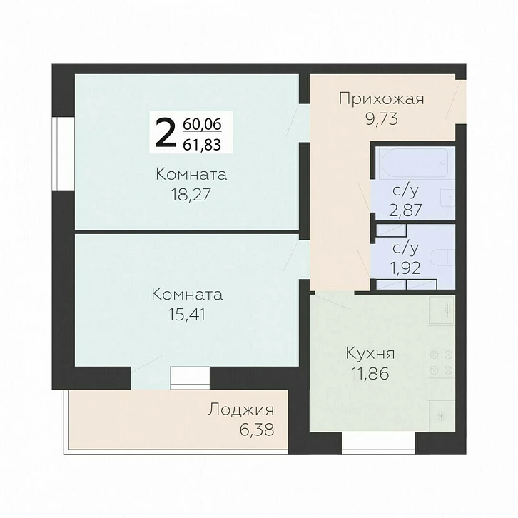 Помещение 0000033086 (Nova парк; Орловская обл, г.Орел, ул. Панчука, 85) планировка