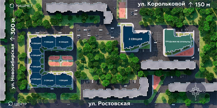 Помещение 0000022590 (Авиатор 2; г. Воронеж, ул. Ростовская, 73д) план секци