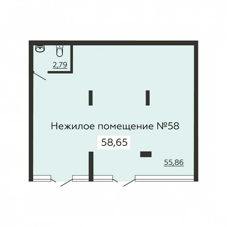 Помещение 0000014654 (Суворов сити; г. Воронеж, ул. 121 Стрелковой Дивизии, 9) планировка
