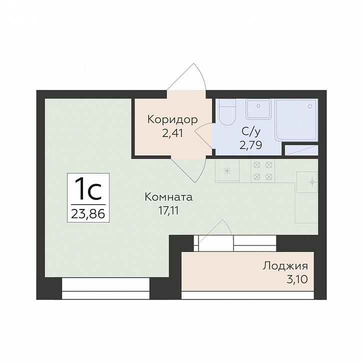 Помещение 0000043252 (Октябрьский квартал; ул. Матросова, 64а) планировка