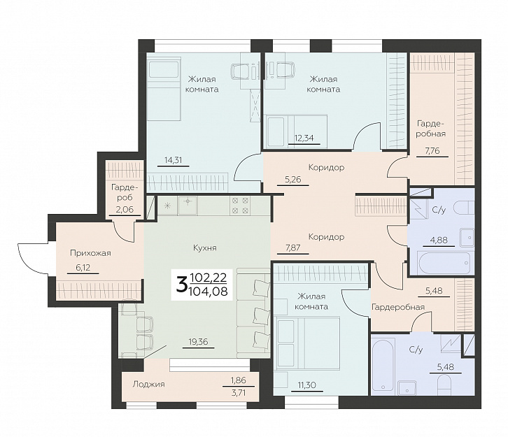 Помещение 0000034982 (Заря; ) планировка