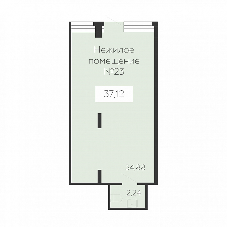 Помещение 0000030250 (Зарядье; г. Воронеж, ул. Электросигнальная, 9а) планировка