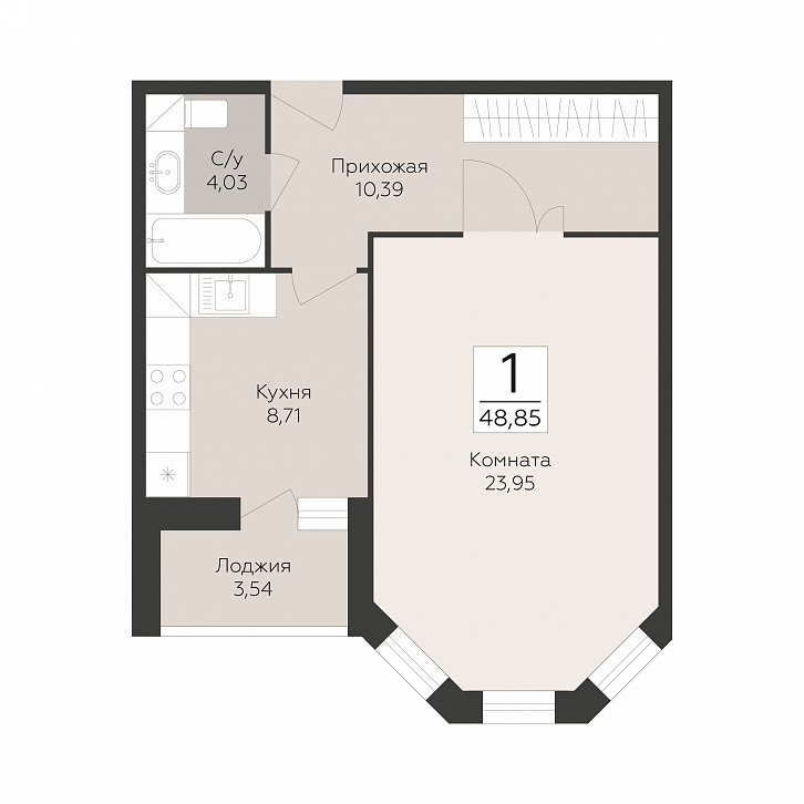 Помещение 0000051813 (Пахра сити; МО,г. Подольск, б р Красногвардейский, д. 33А, 33Б) планировка