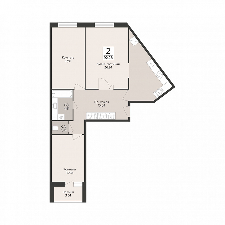Помещение 0000051794 (Пахра сити; МО,г. Подольск, б р Красногвардейский, д. 33А, 33Б) планировка