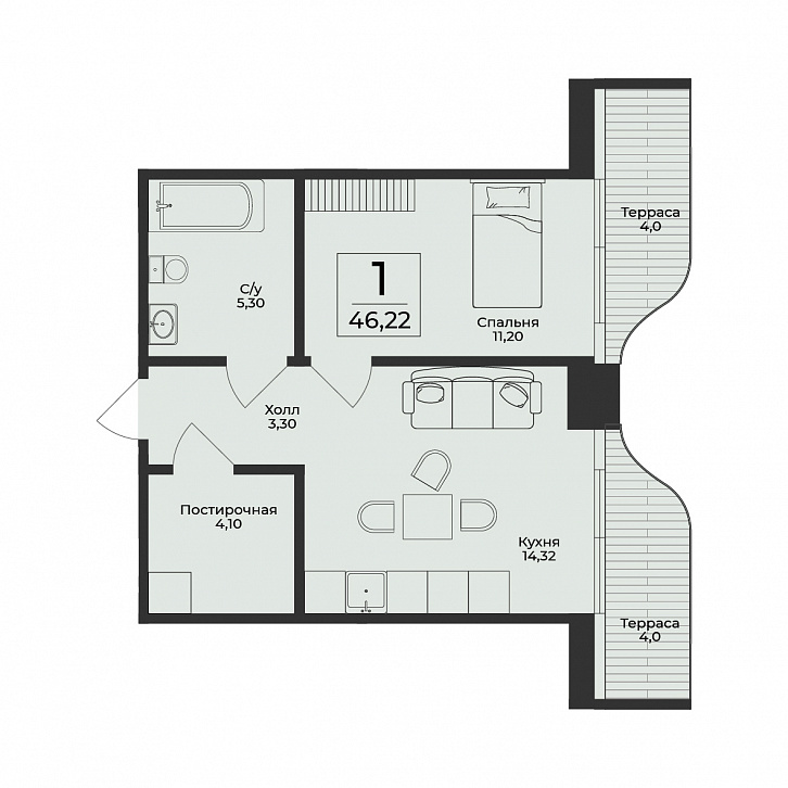 Помещение 0000050526 (Нега; ) планировка