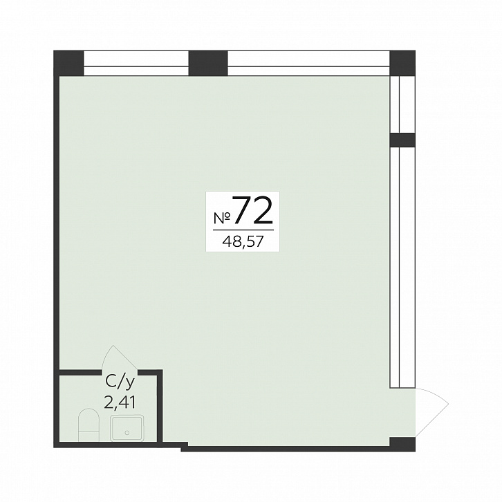 Помещение 0000048689 (Суворов-сити 2; г. Воронеж, ул. Матросова, 64а) планировка