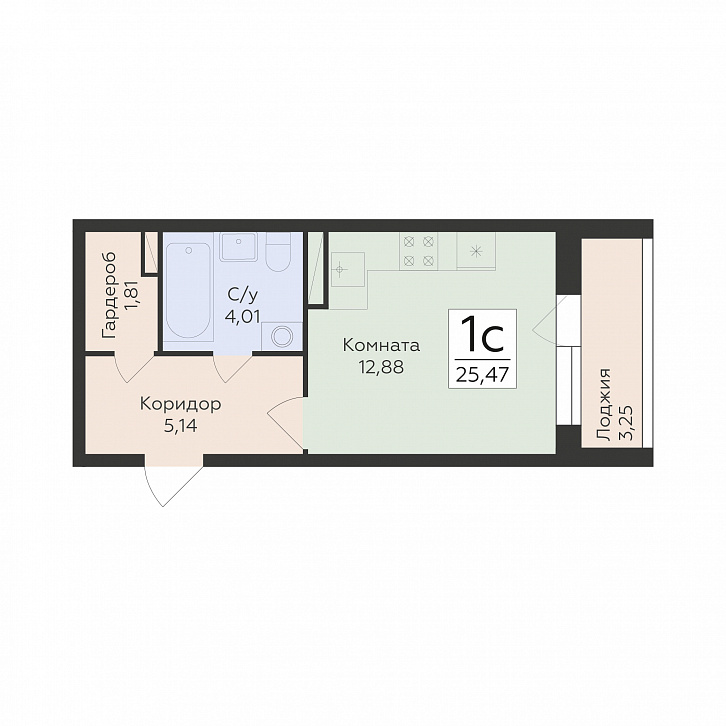 Помещение 0000043113 (Октябрьский квартал; ул. Матросова, 64а) планировка