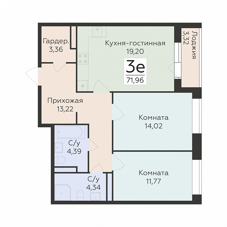 Помещение 0000043392 (Октябрьский квартал; ул. Матросова, 64а) планировка