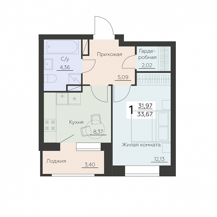 Помещение 0000035542 (Заря) планировка