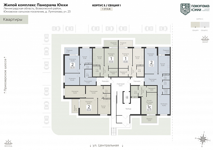 Помещение 0000037877 (Панорама Юкки; Ленинградская обл., д. Лупполово, ул. Центральная) план этажа