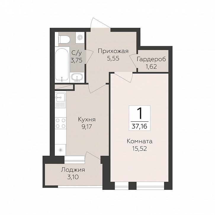 Помещение 0000052728 (Квартал 45; Воронеж, улица 45-й Стрелковой Дивизии) планировка