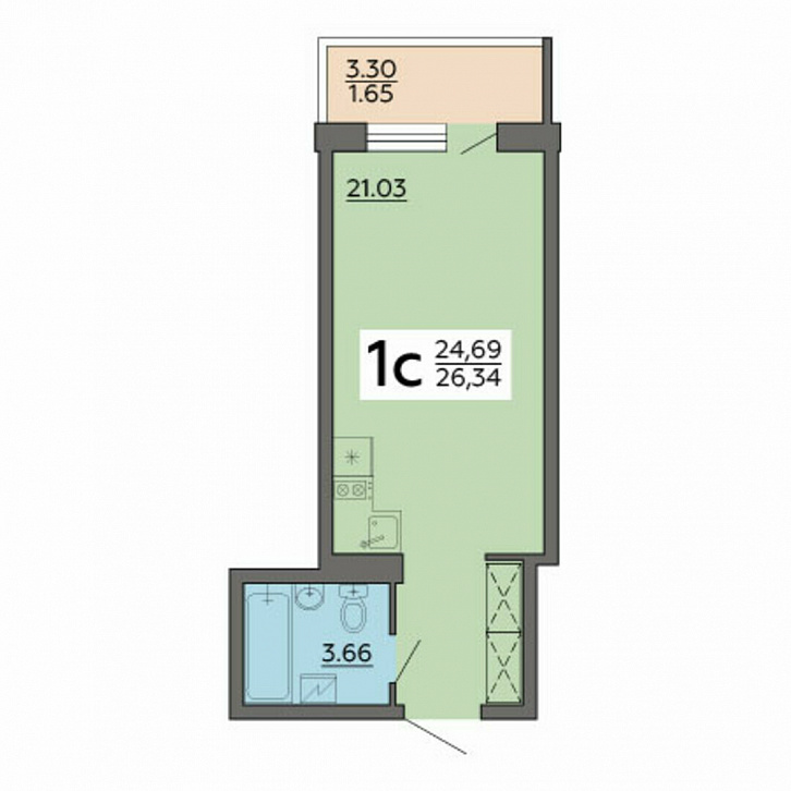 Помещение 0000022936 (Авиапарк; Воронеж, ул. Острогожская, 164) планировка