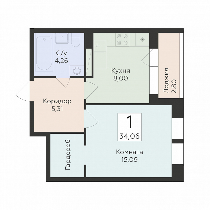 Помещение 0000043109 (Октябрьский квартал; ул. Матросова, 64а) планировка