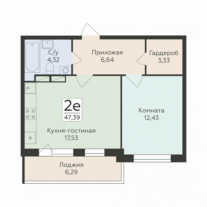 Помещение 0000042303 (Романовский; Воронеж, ул. Чапаева, 68а) планировка