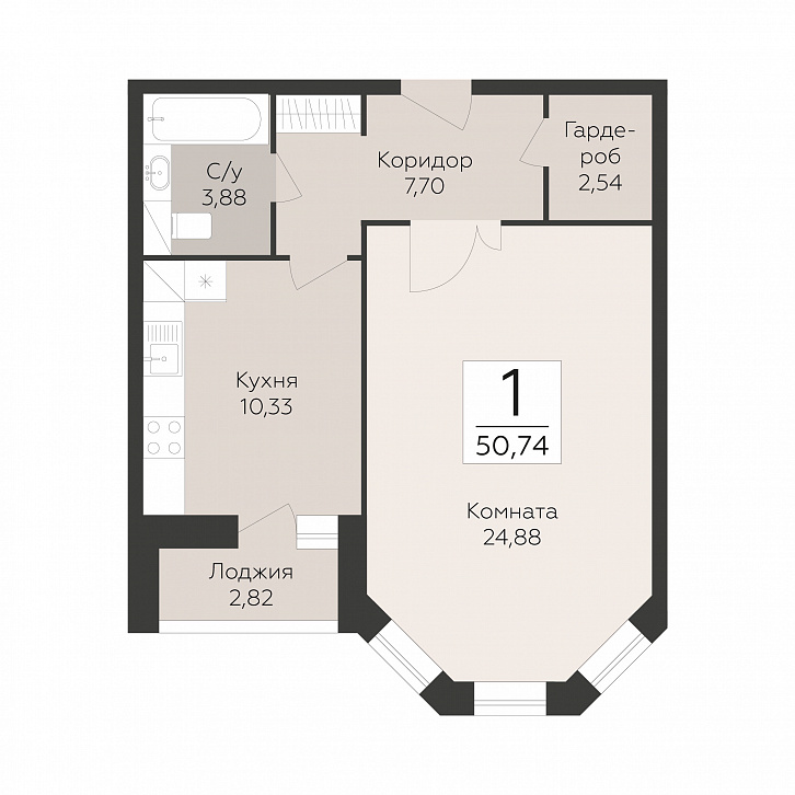 Помещение 0000051668 (Пахра сити; МО,г. Подольск, б р Красногвардейский, д. 33А, 33Б) планировка