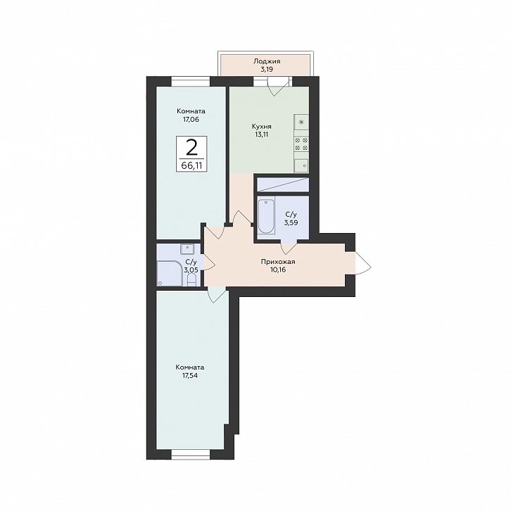 Помещение 0000047741 (Юность; ) планировка