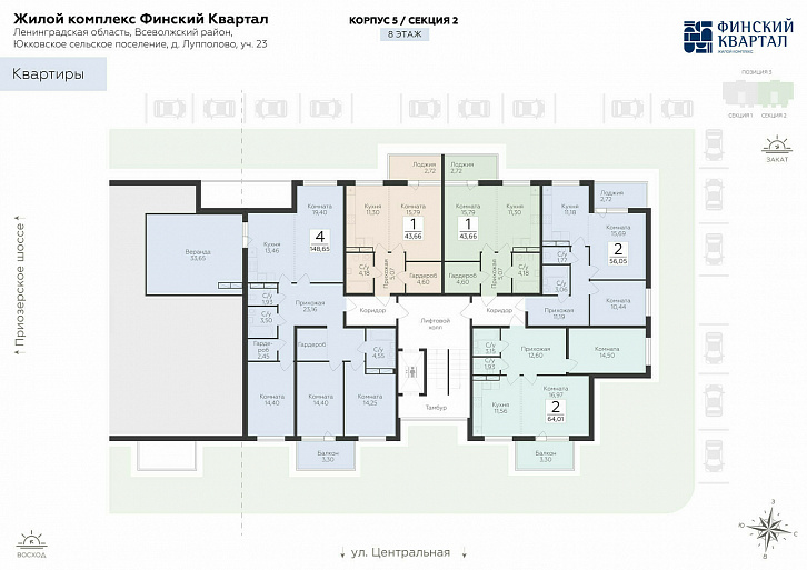 Помещение 0000037958 (Финский квартал; ) план этажа