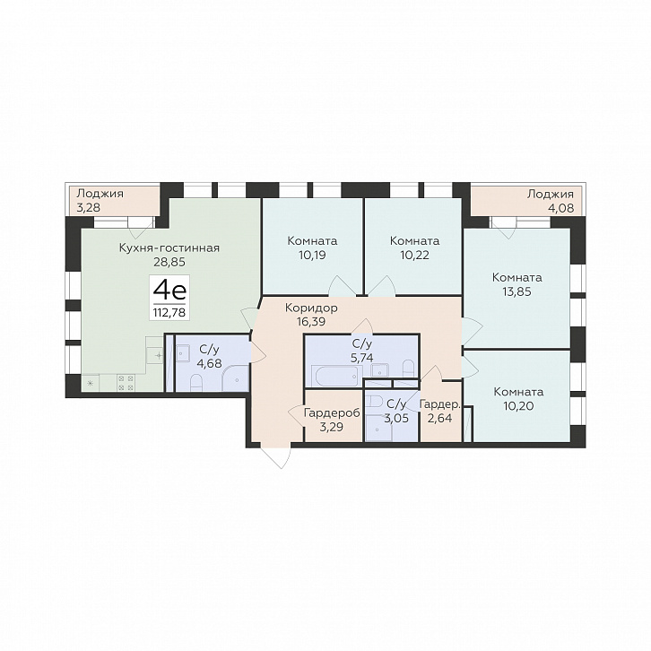 Помещение 0000043383 (Октябрьский квартал; ул. Матросова, 64а) планировка