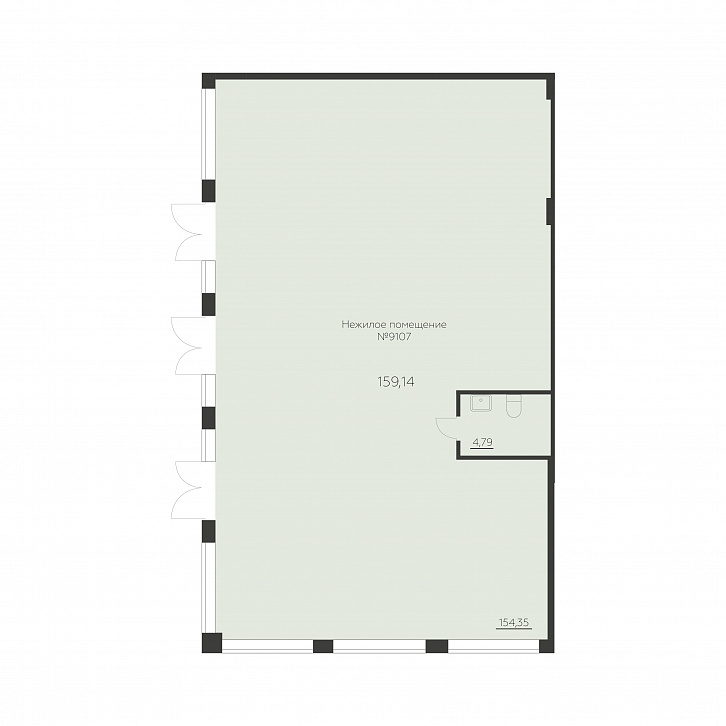 Помещение 0000039214 (Заря; Воронеж, Ленинградская 29Б) планировка