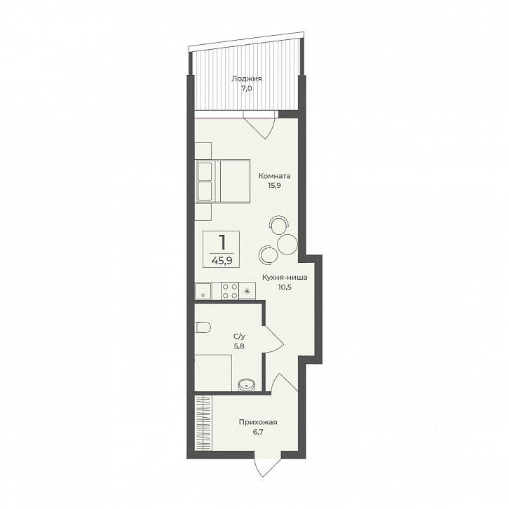 Помещение 0000046834 (Форос; ) планировка