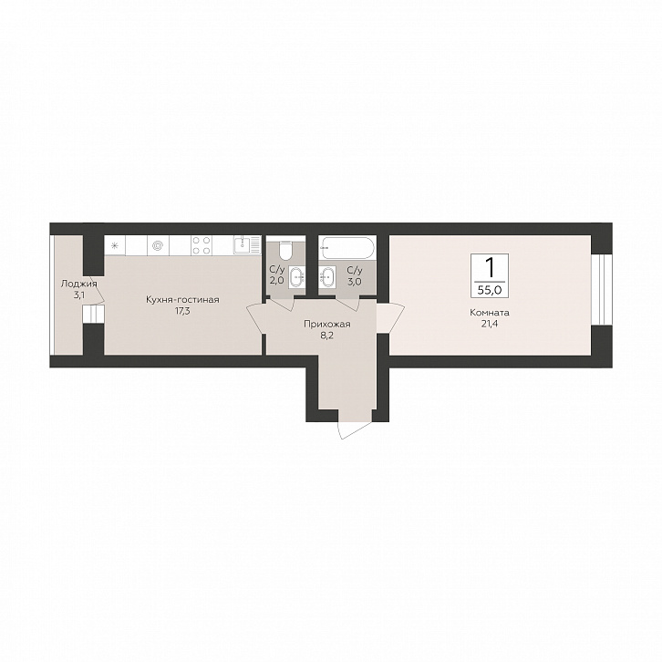 Помещение 0000051260 (Тургенев; Воронежская область, г. Павловск, микрорайон Северный, д. 5) планировка