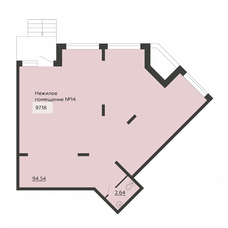 Помещение 0000025363 (Чехов; г. Воронеж, ул. Богдана Хмельницкого, 45а) планировка