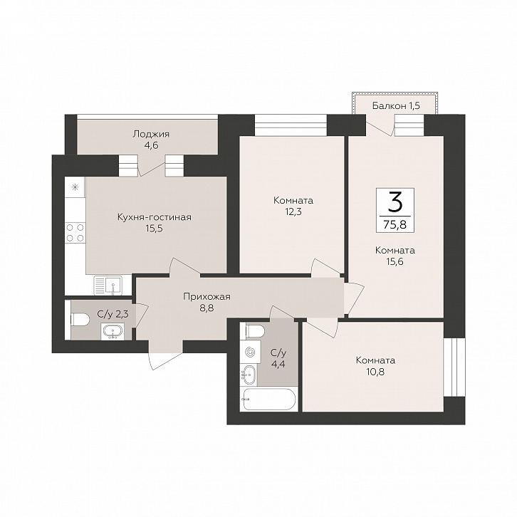 Помещение 0000051245 (Тургенев; Воронежская область, г. Павловск, микрорайон Северный, д. 5) планировка