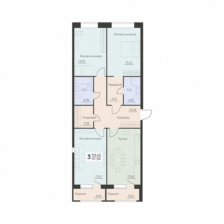 Помещение 0000034461 (Заря) планировка