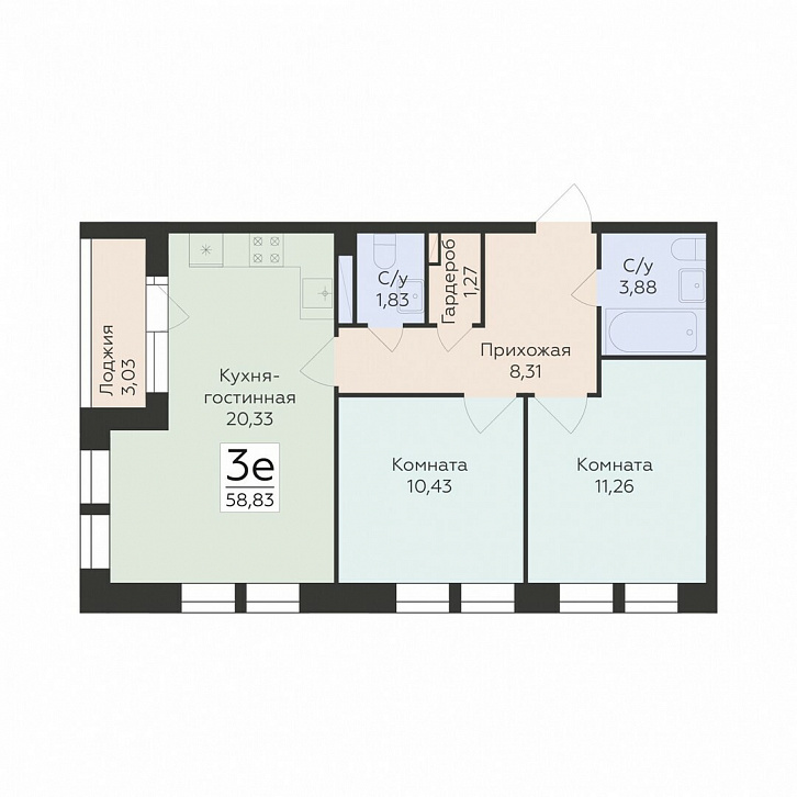 Помещение 0000042979 (Октябрьский квартал; ул. Матросова, 64а) планировка