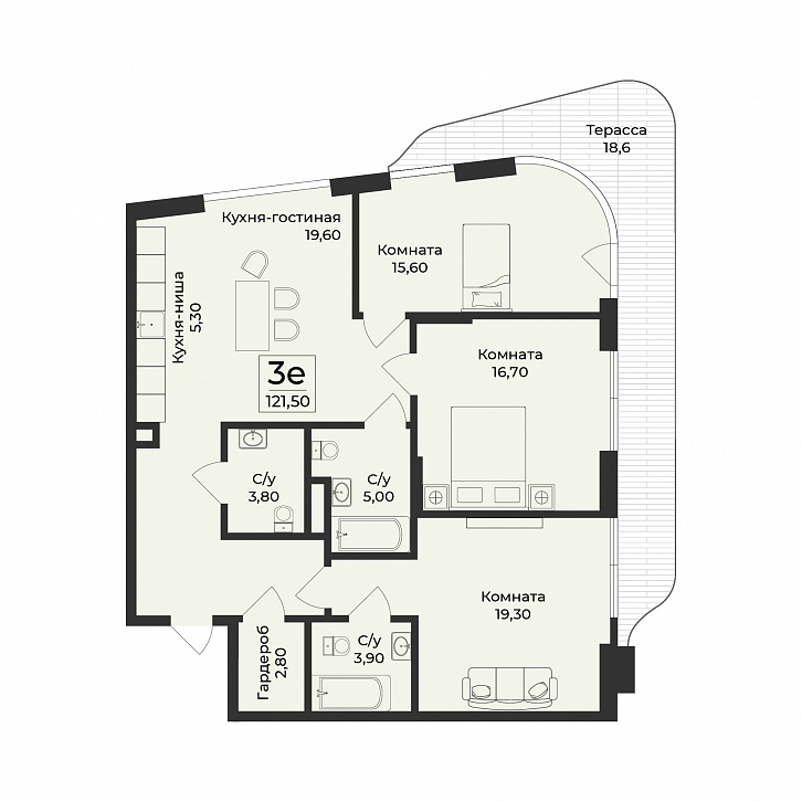 Помещение 0000046807 (Нега; ) планировка