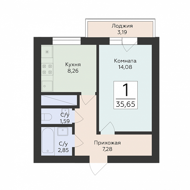 Помещение 0000047401 (Юность) планировка