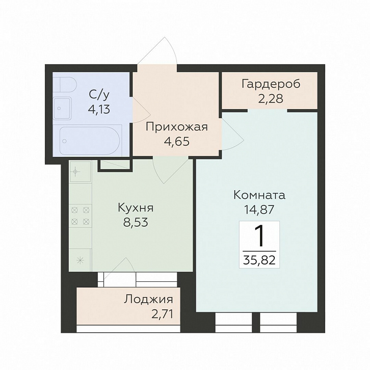 Помещение 0000042962 (Октябрьский квартал; ул. Матросова, 64а) планировка