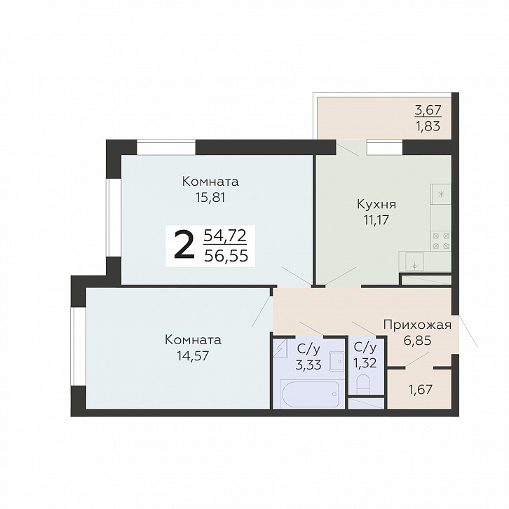 Помещение 0000028608 (Никитинские сады) планировка