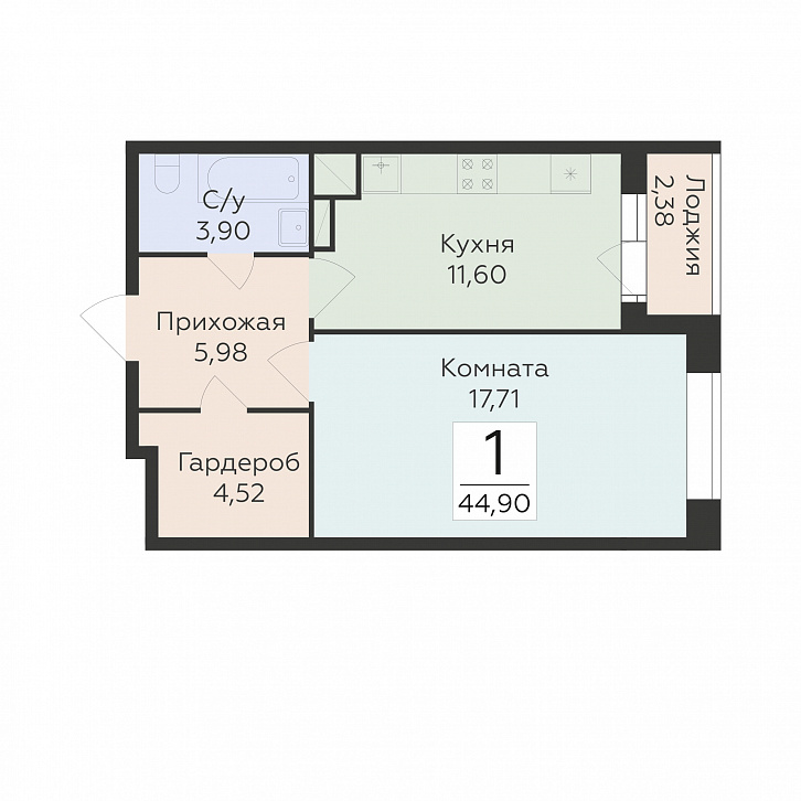 Помещение 0000043330 (Октябрьский квартал; ул. Матросова, 64а) планировка