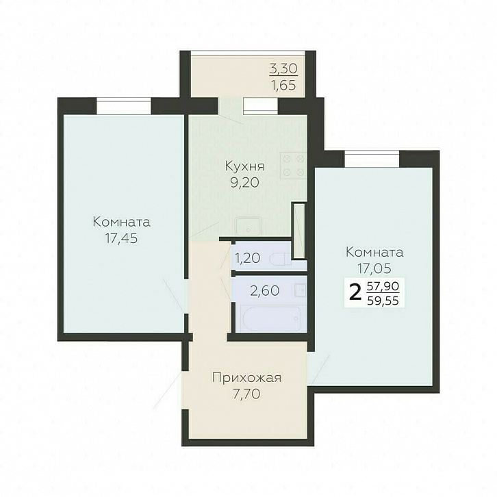 Помещение 0000032404 (Ленский) планировка