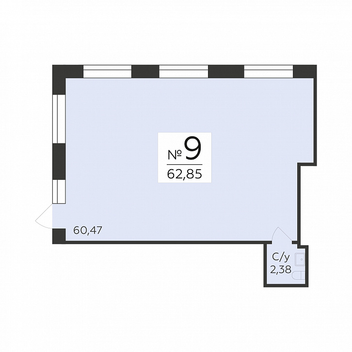 Помещение 0000045670 (Октябрьский квартал; ул. Матросова, 64а) планировка
