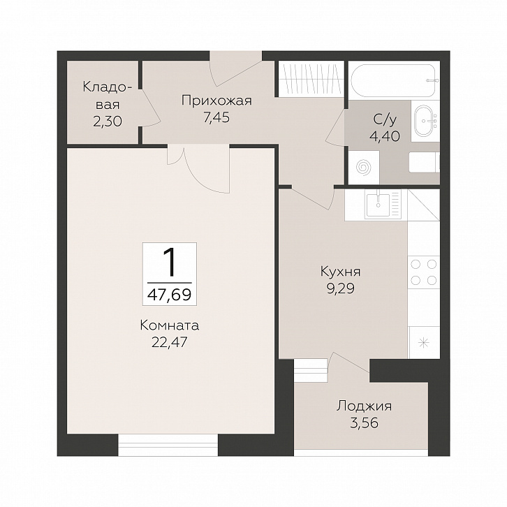 Помещение 0000051375 (Пахра сити; МО,г. Подольск, б р Красногвардейский, д. 33А, 33Б) планировка