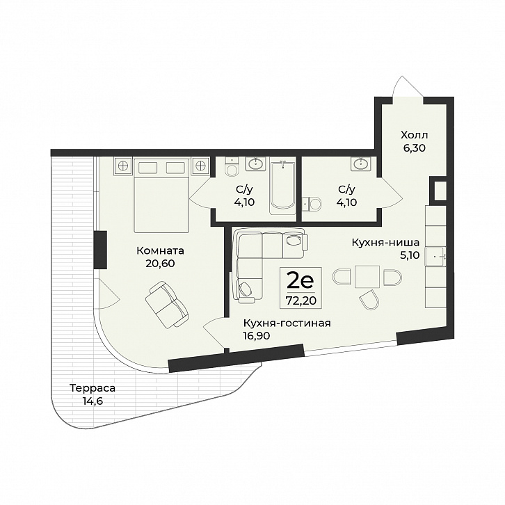 Помещение 0000046792 (Нега; ) планировка