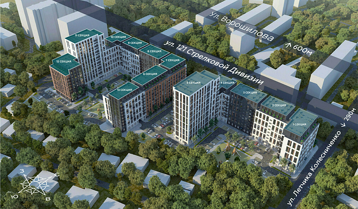 Помещение 0000014752 (СУВОРОВ СИТИ; Воронеж, ул. 121-й Стрелковой Дивизии, 9) план секци