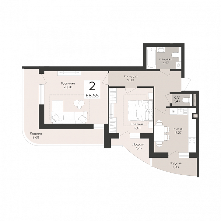 Помещение 0000050725 (Скай) планировка