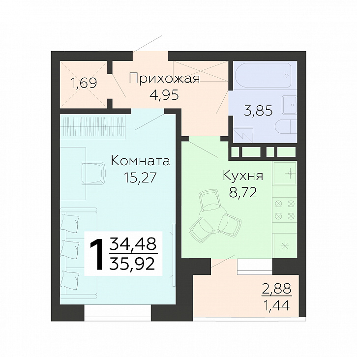 Помещение 0000027227 (Квартал 45; г. Воронеж, улица 45-й Стрелковой дивизии, 113, 115, 117, 119) планировка