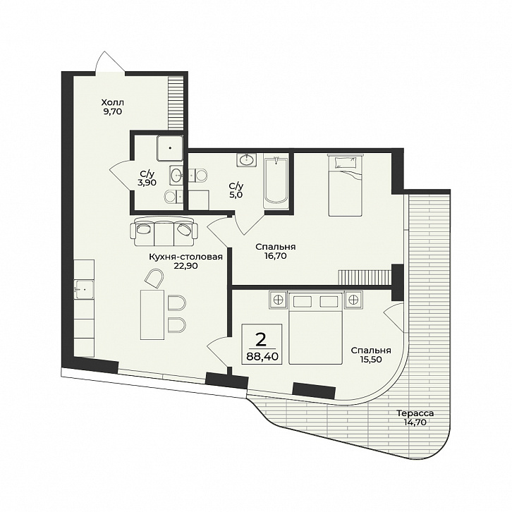 Помещение 0000050598 (Нега; ) планировка