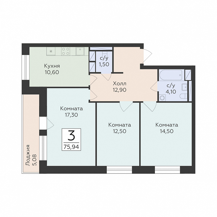 Помещение 0000037423 (Малаховский; ) планировка