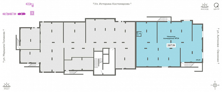 Помещение 0000018122 (Галактика 2|3; ) план этажа