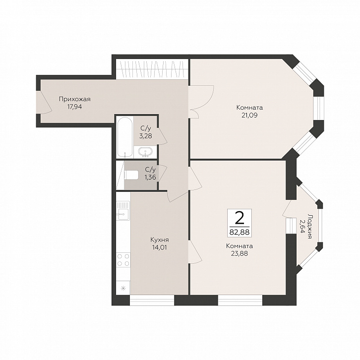 Помещение 0000051344 (Пахра сити; МО,г. Подольск, б р Красногвардейский, д. 33А, 33Б) планировка