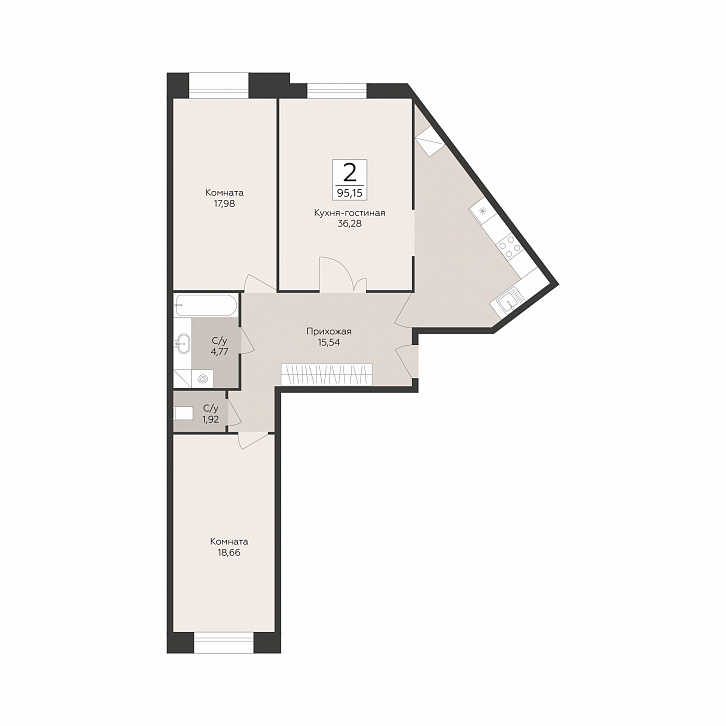 Помещение 0000051742 (Пахра сити; МО,г. Подольск, б р Красногвардейский, д. 33А, 33Б) планировка