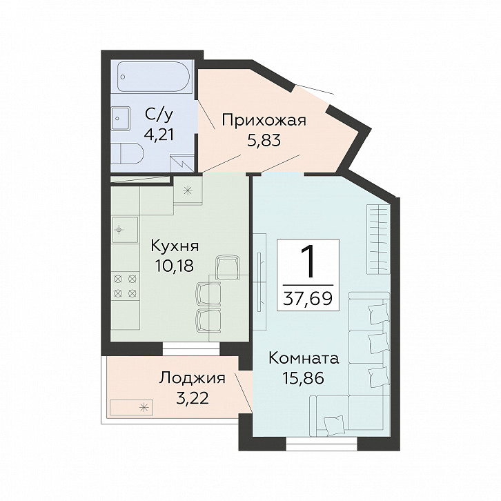 Помещение 0000050109 (Мармелад; Воронеж, ул. Туполева, 5к) планировка